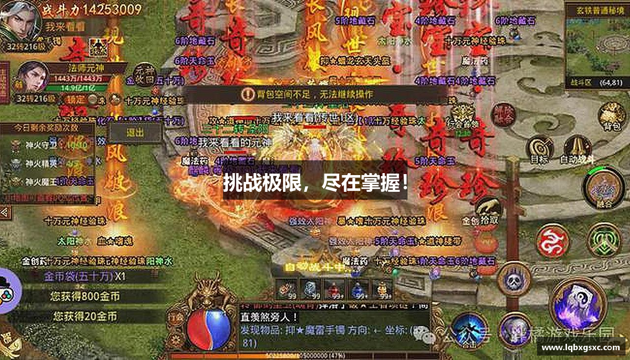 挑战极限，尽在掌握！